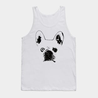French Bulldog Face Design - A Frenchie Christmas Gift Tank Top